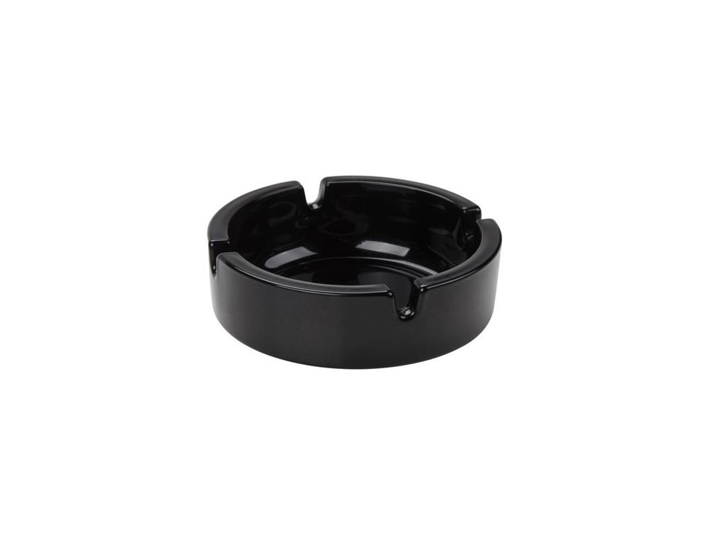 Aschenbecher / 10cm / Schwarz / 24Stk.