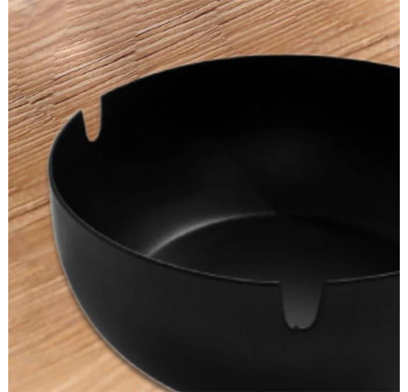 Schwarzer Aschenbecher / 11cm / 1Stk