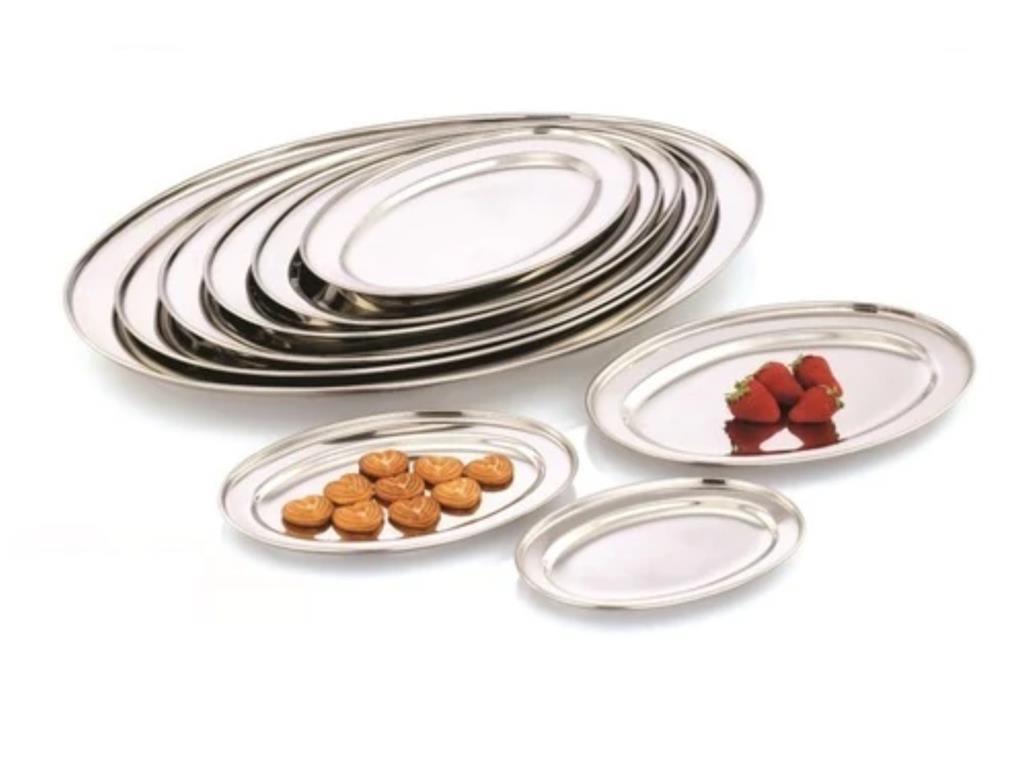 Serviertablett / 40cm / Silber / Royal