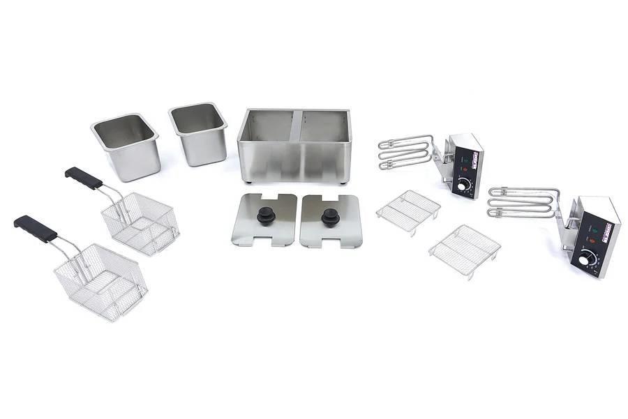 Fritteuse / 2x4L / 43x38x31cm / 2x2000W