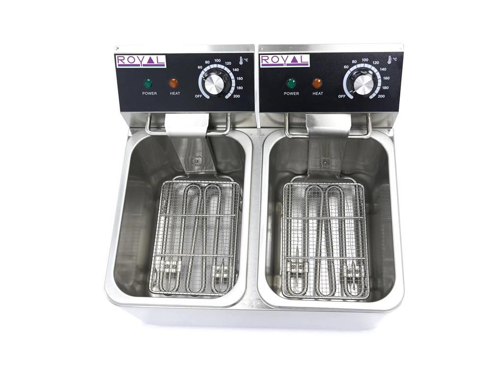 Fritteuse / 2x4L / 43x38x31cm / 2x2000W