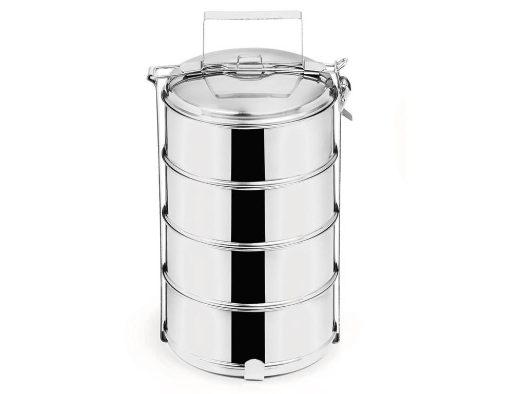 Tiffin-Box / 4-teilig / 18x7cm / 4x1L