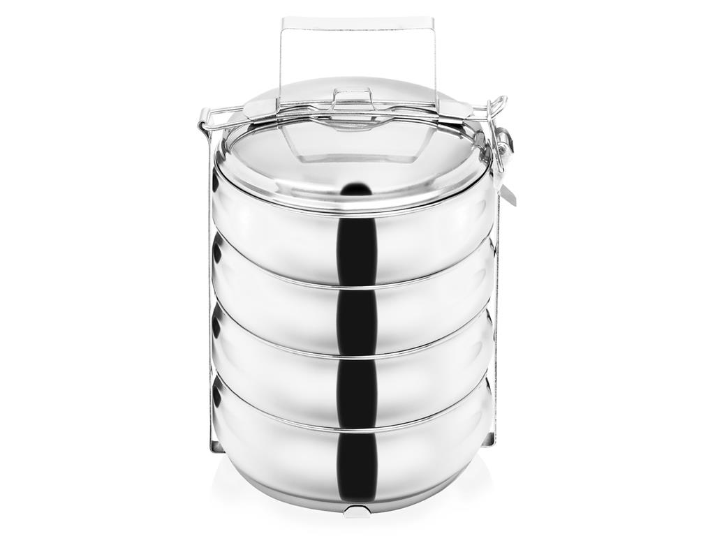 Tiffin-Box / 4-teilig / 18x7cm / 4x1,1L