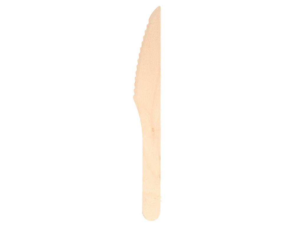 Holzbesteck / Messer / 17cm / 100Stk.