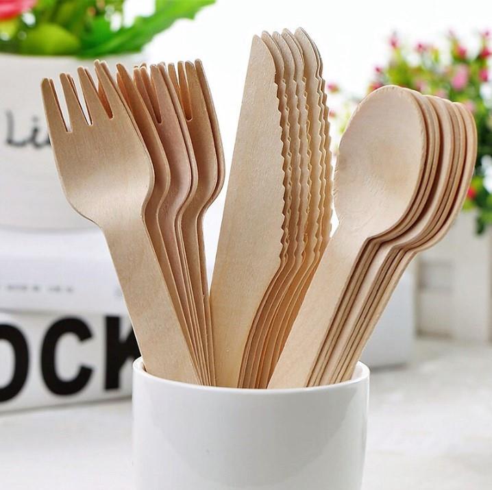 Holzbesteck / Löffel / 17cm / 100Stk.
