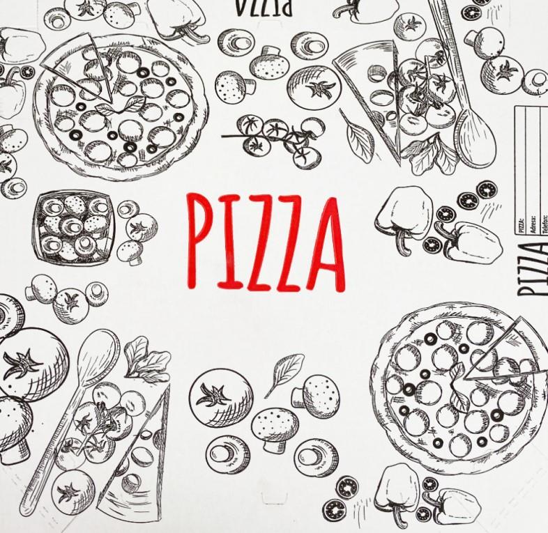 Pizzakarton / 30x30x4/ 100Stk / bedruckt