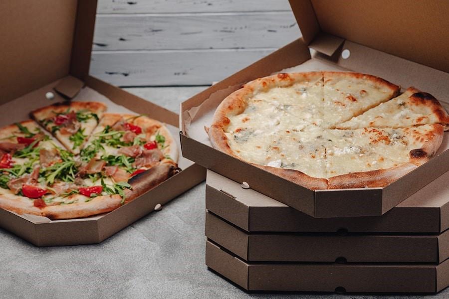 Pizzakarton / 46x46x4cm / 100Stk / Kraft