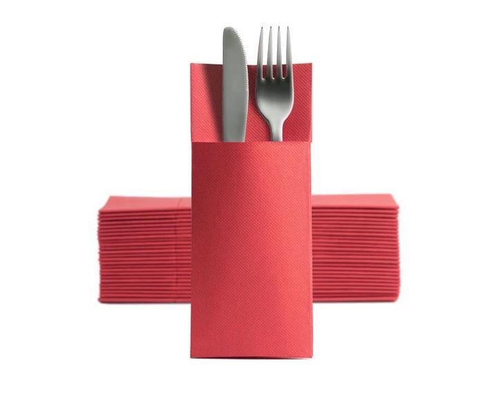 Bestecktaschen S.Point/8x19cm/Rot/ 50Stk