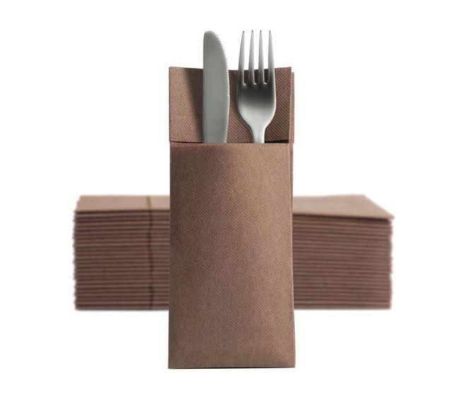 Bestecktasche S.Point/8x19cm/Braun/50St