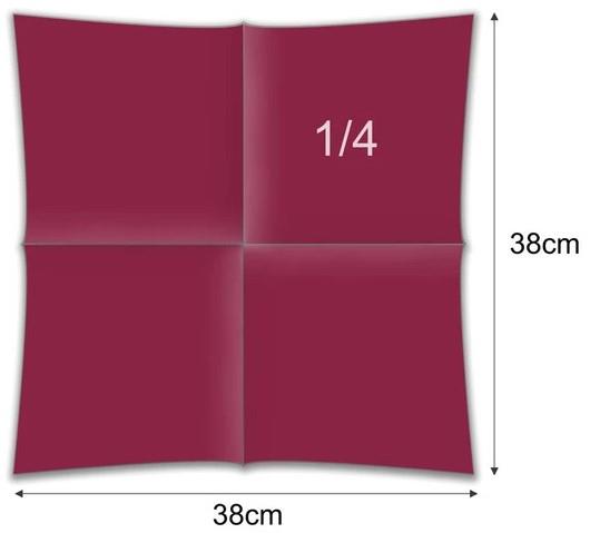 Servietten Point /38x38cm/Bordo/ 50Stk