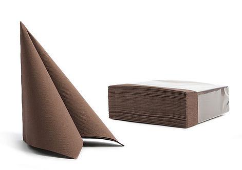 Servietten Point /38x38cm/Braun/ 50Stk