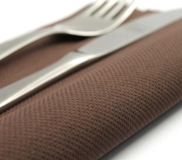 Servietten Point /38x38cm/Braun/ 50Stk