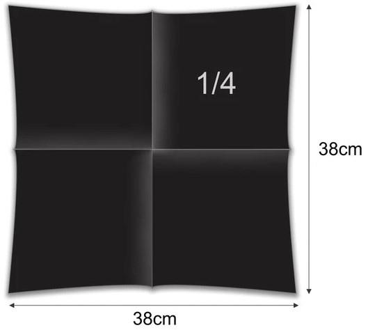Servietten Point /38x38cm/Schwarz/ 50Stk