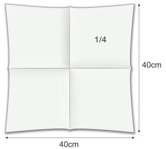 Servietten Airlaid /40x40cm /Weiß/ 50Stk