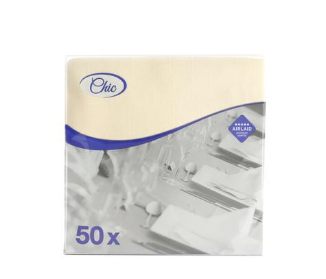 Servietten Airlaid /40x40cm /Beige/ 50St