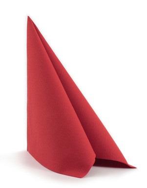 Servietten Airlaid /40x40cm /Rot/ 50Stk