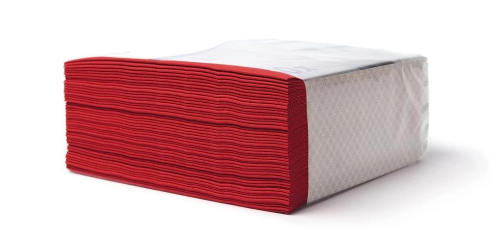 Servietten Airlaid /40x40cm /Rot/ 50Stk