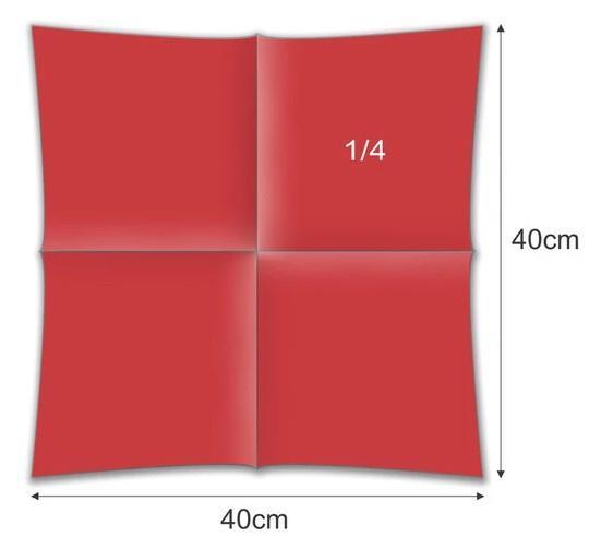 Servietten Airlaid /40x40cm /Rot/ 50Stk