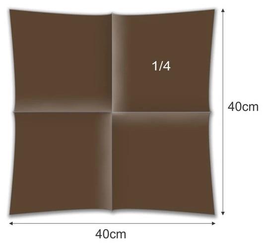 Servietten Airlaid /40x40cm /Braun/ 50St