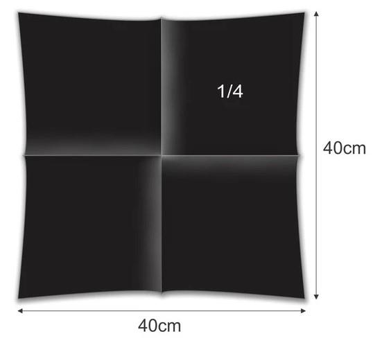 Servietten Airlaid /40x40cm /Schw/ 50Stk