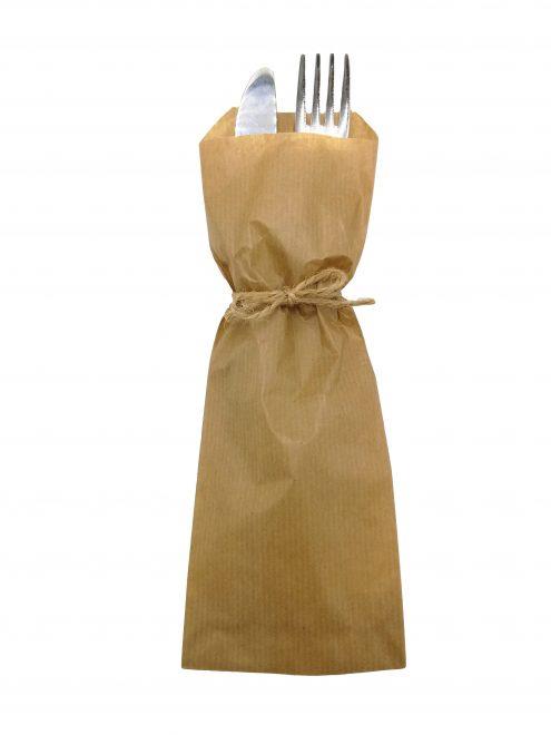Bestecktasche / 23x8cm /Braun/ 1000Stk