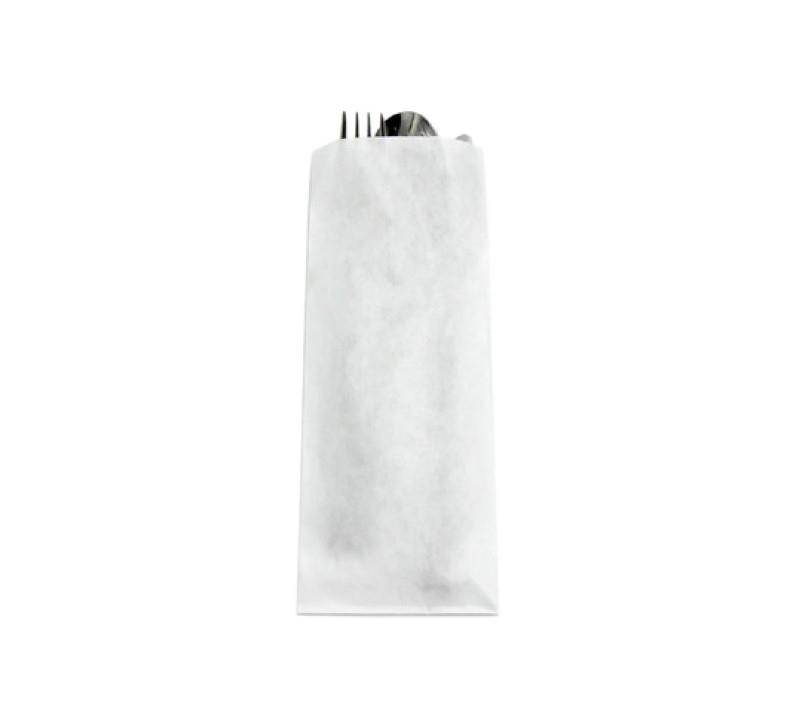 Bestecktasche / 23x8cm /Weiß+P/ 1000Stk