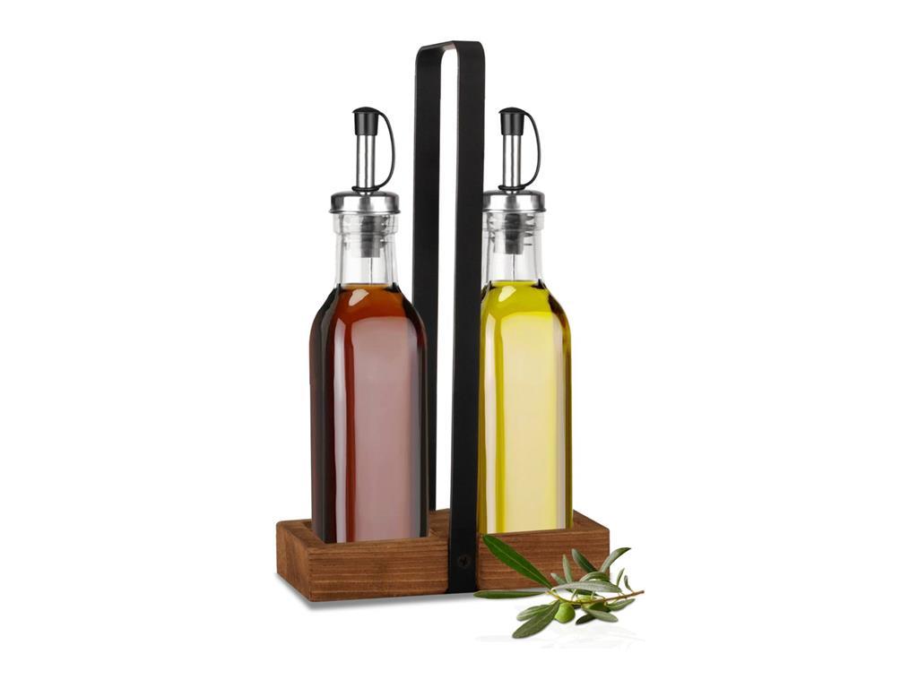 Menage Gewürzset / zweiteilig / aus Holz