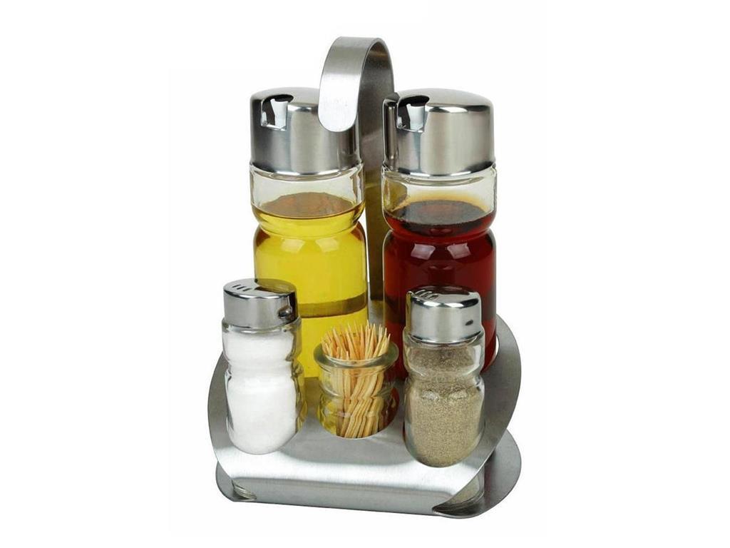 Menage Gewürzset / fünfteilig / 19 cm