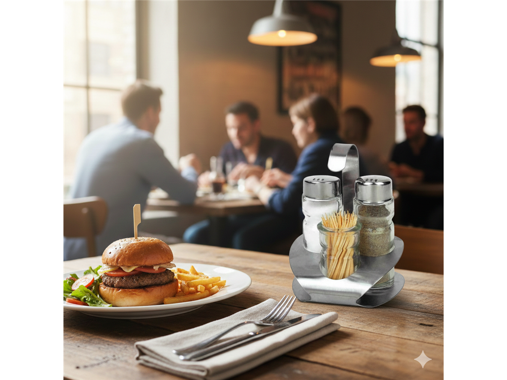 Menage Gewürzset / dreiteilig / 10 cm