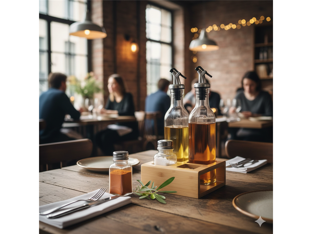 Menage Gewürzset / vierteilig / aus Holz