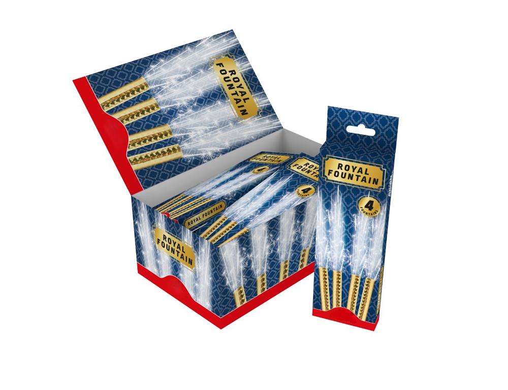 Tortenfontäne Feuerwerk /16cm/gold/ 4St