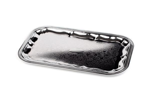 Serviertablett / 53x32cm / silber / Part