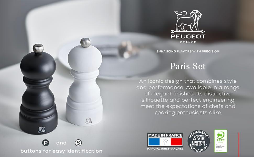 Paris Pfeffermühle / 12cm / Weiß