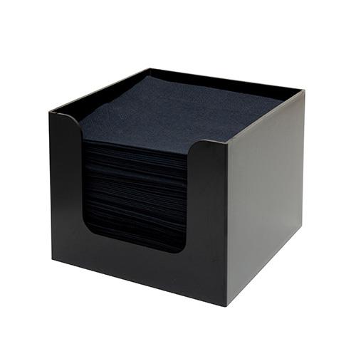 Serviettenhalter Schwarz / 14x14cm