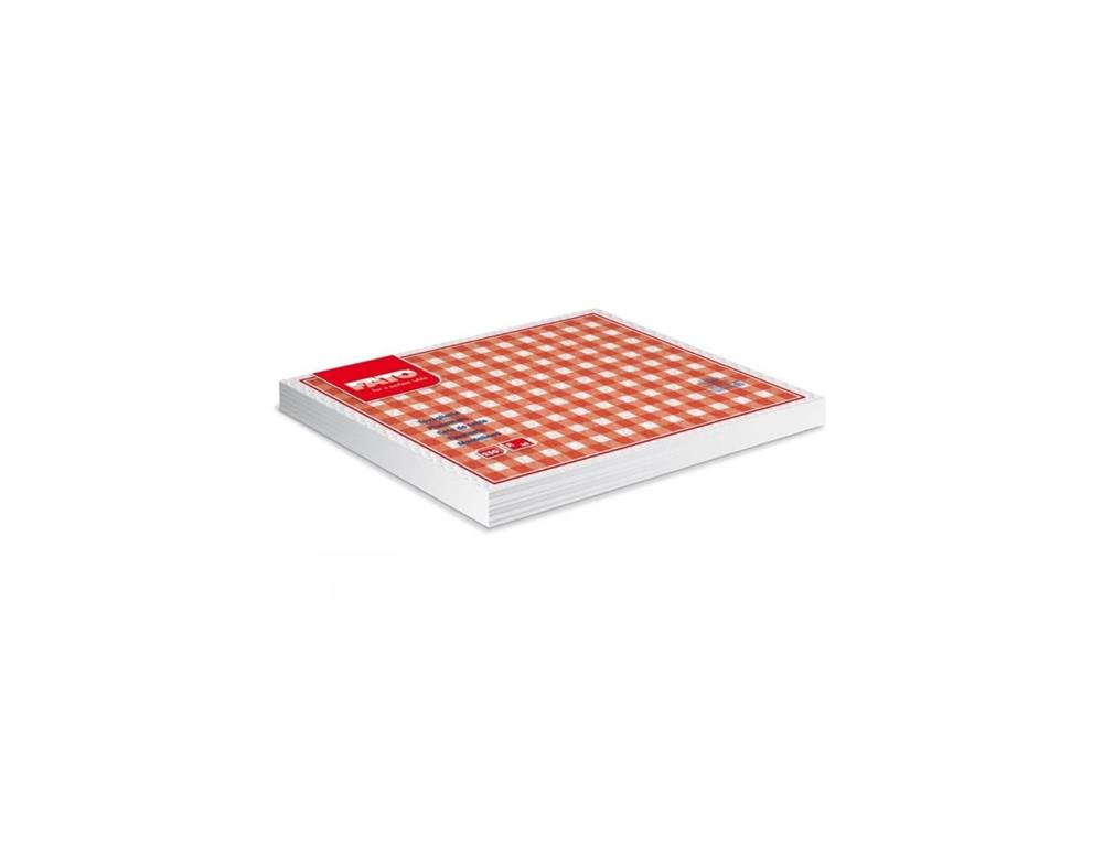 Papiertischsets / Karo Rot / 250Stk.