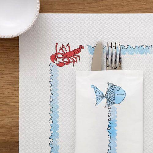 Papier-Tischsets / Delfin / 250Stk.