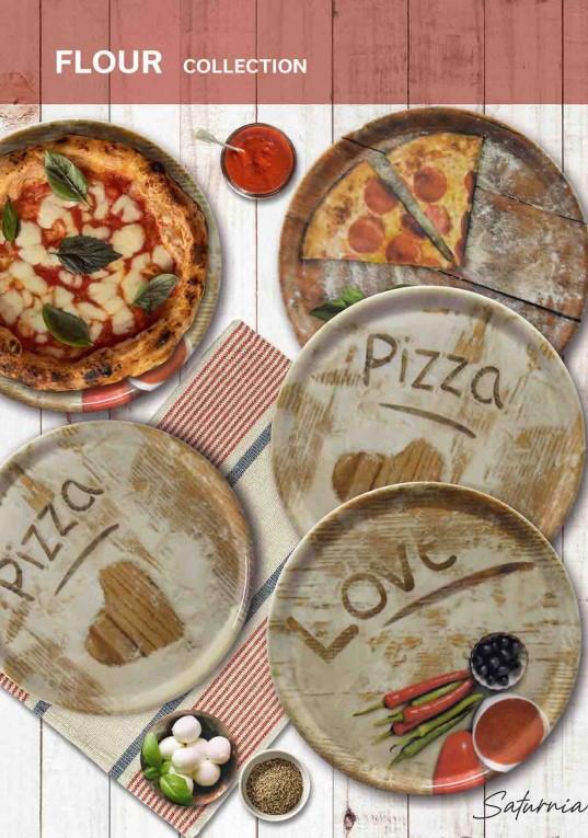 Pizzateller Napoli / 33cm / Mehl / 6Stk.