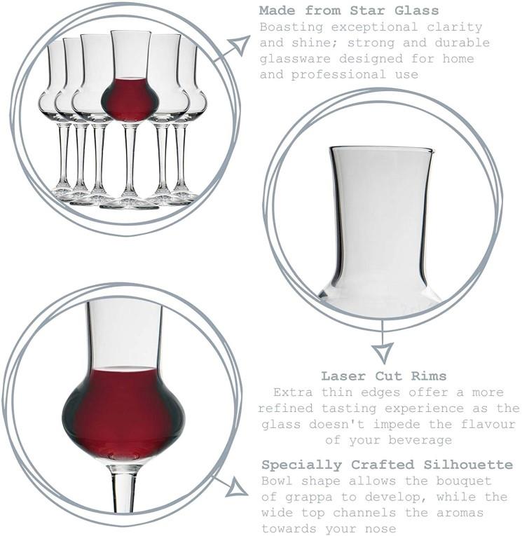 Riserva Grappa Glas / 8cl / 6Stk