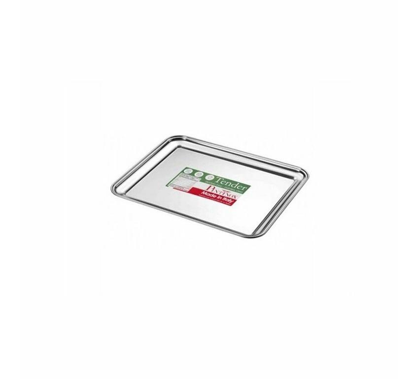 Serviertablett / 32x25cm / Silber