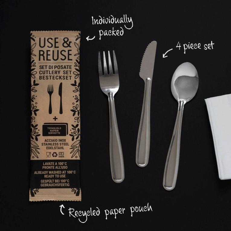 Use&Reuse Cutlery Set /Gab-Mes-Löf/ 1Stk