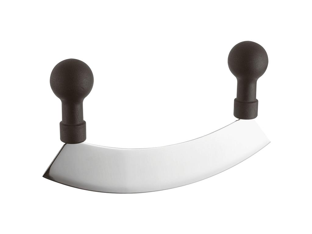 Wiegemesser / 2 Griffe / 25cm / Schwarz