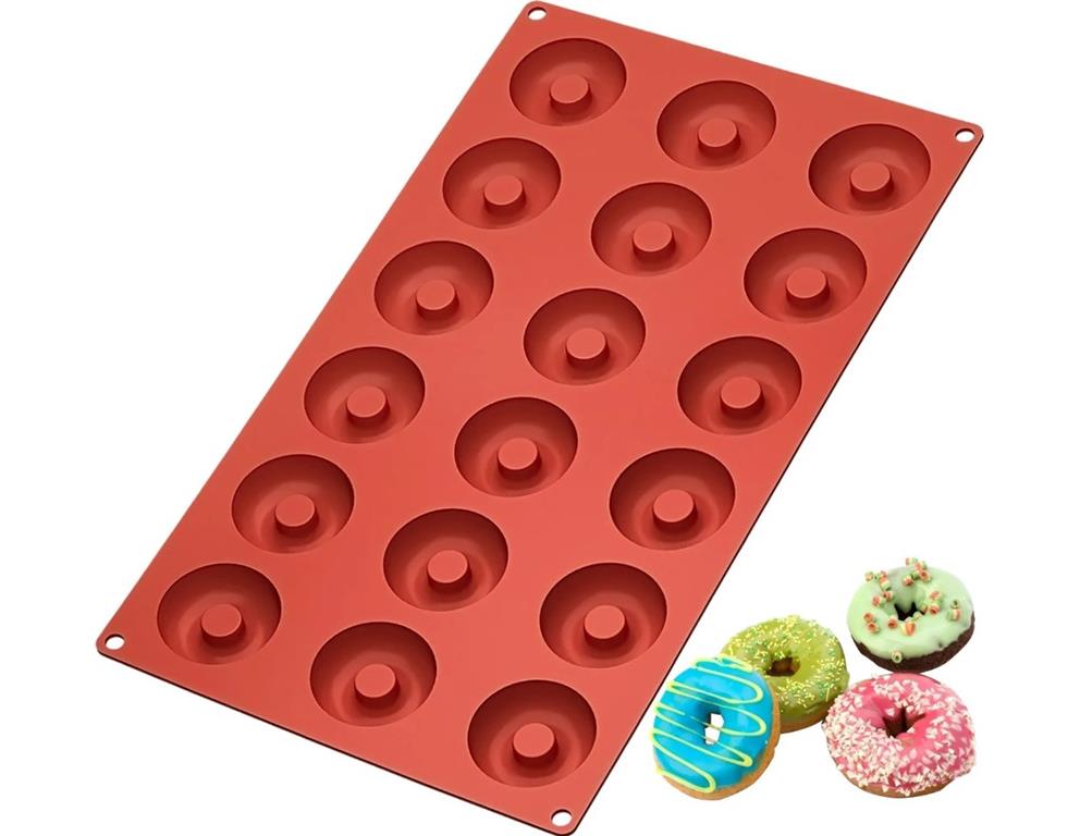 Silikon-Backform Donut / 18x / 4