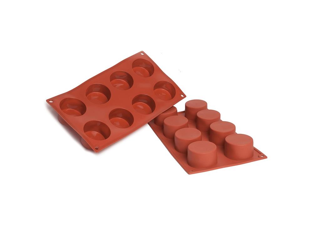 Silikon-Backform Zylinder / 8x / 60