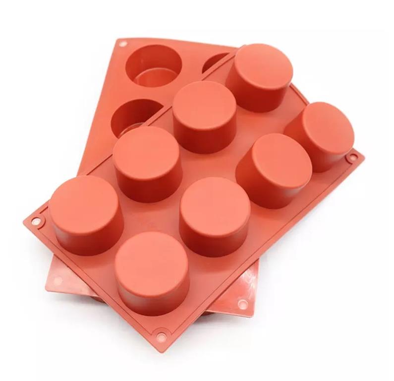 Silikon-Backform Zylinder / 8x / 60
