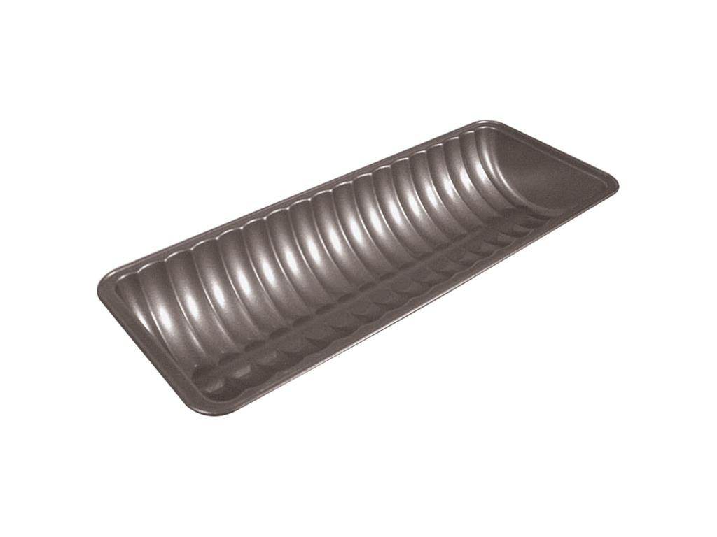 Backform mit geriffeltem Boden / 31x12cm