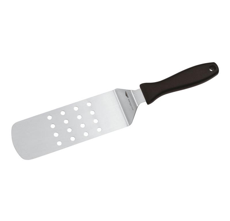 Hamburger-Spatel Inox /7cm/ Perforiert