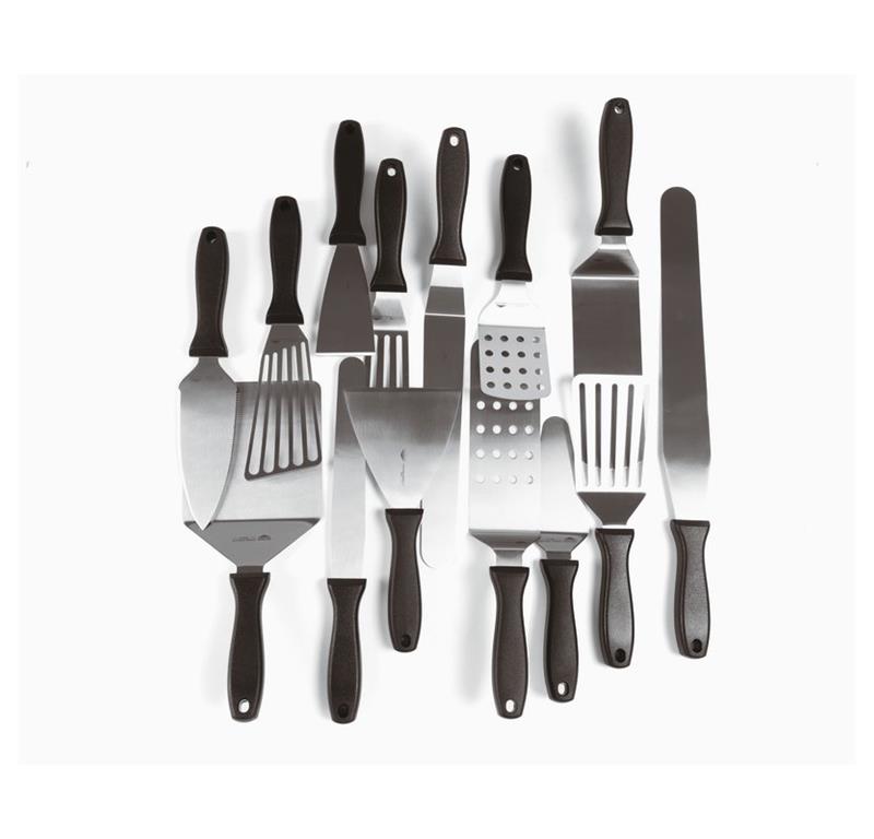 Hamburger-Spatel Inox /7cm/ Perforiert