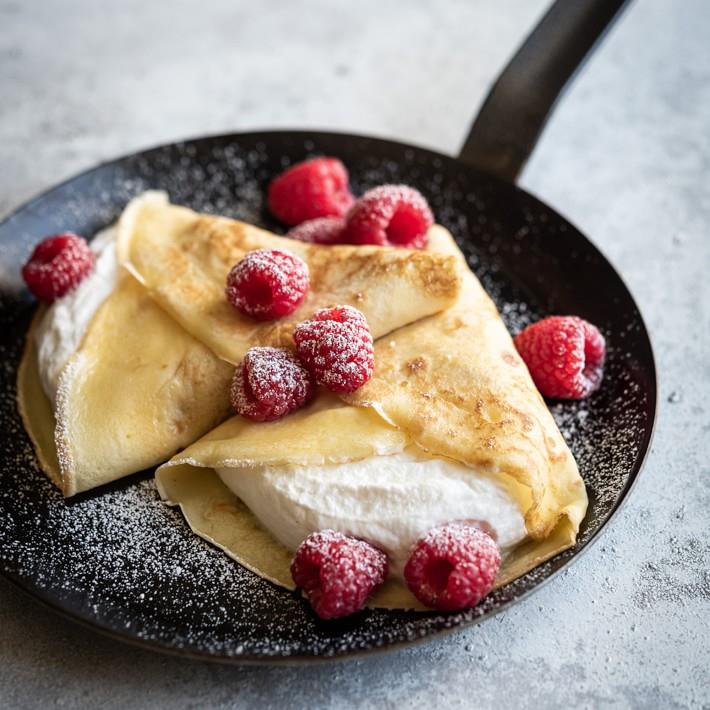 Crepes-Pfanne aus Stahl / 22cm / IND