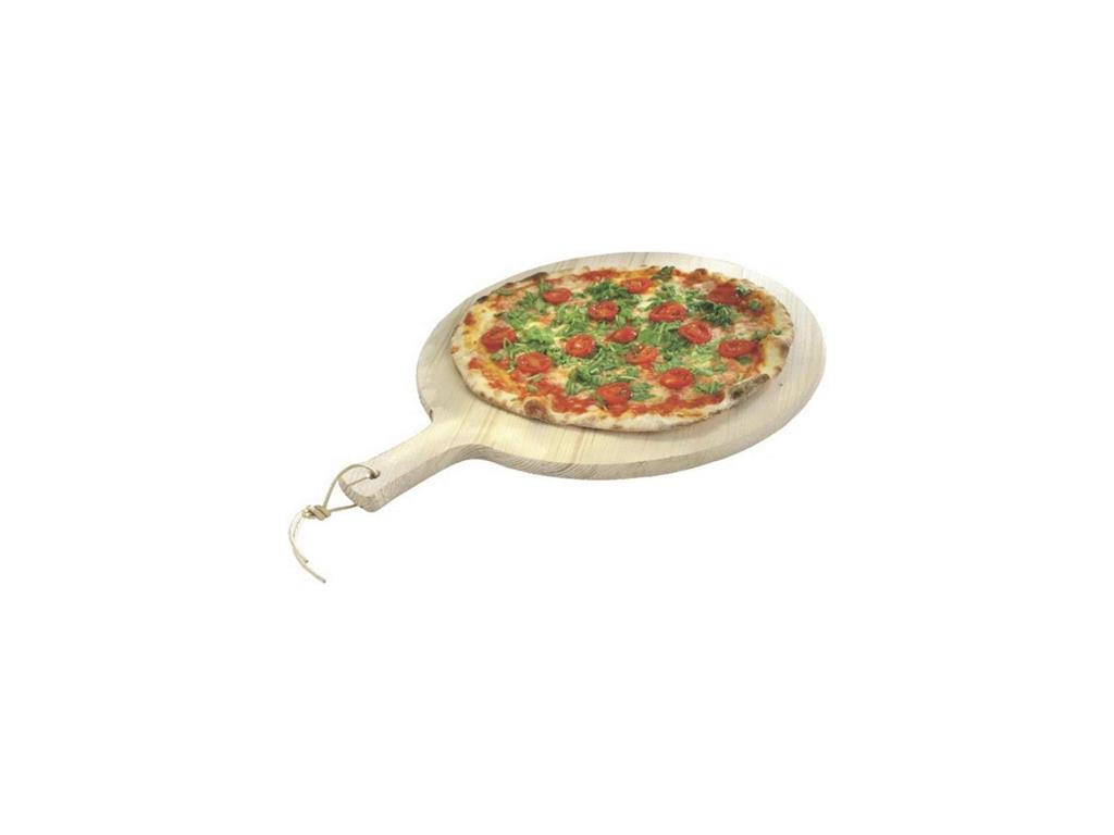 Pizza-Serviertablett aus Holz / 34cm