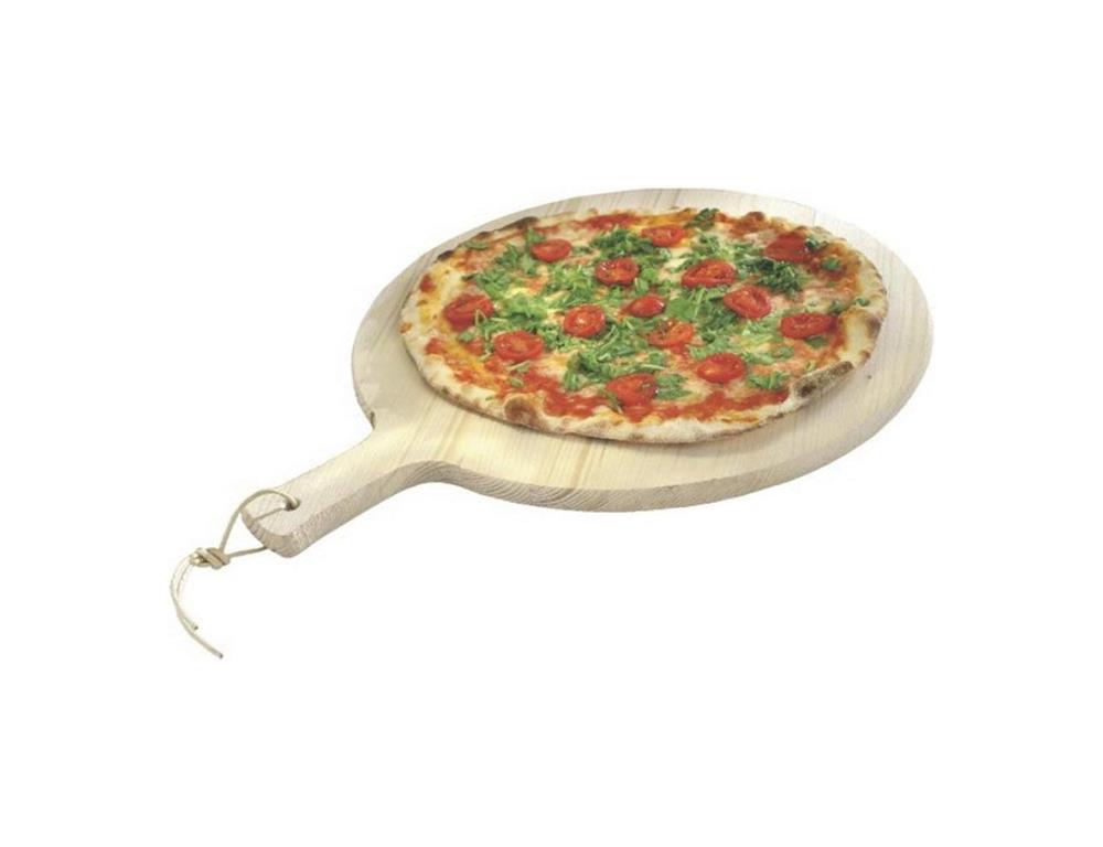 Pizza-Serviertablett aus Holz / 49cm